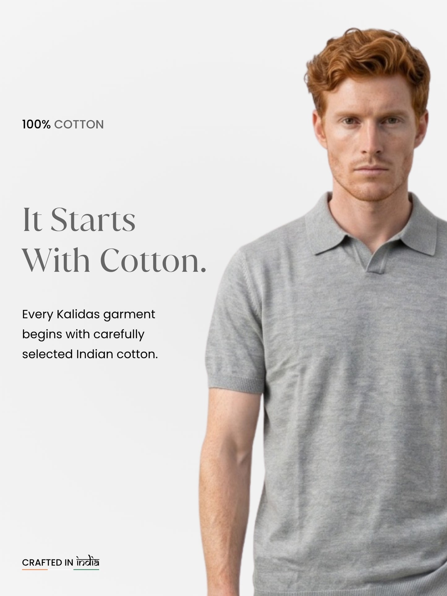 Men Flat Knit Polo