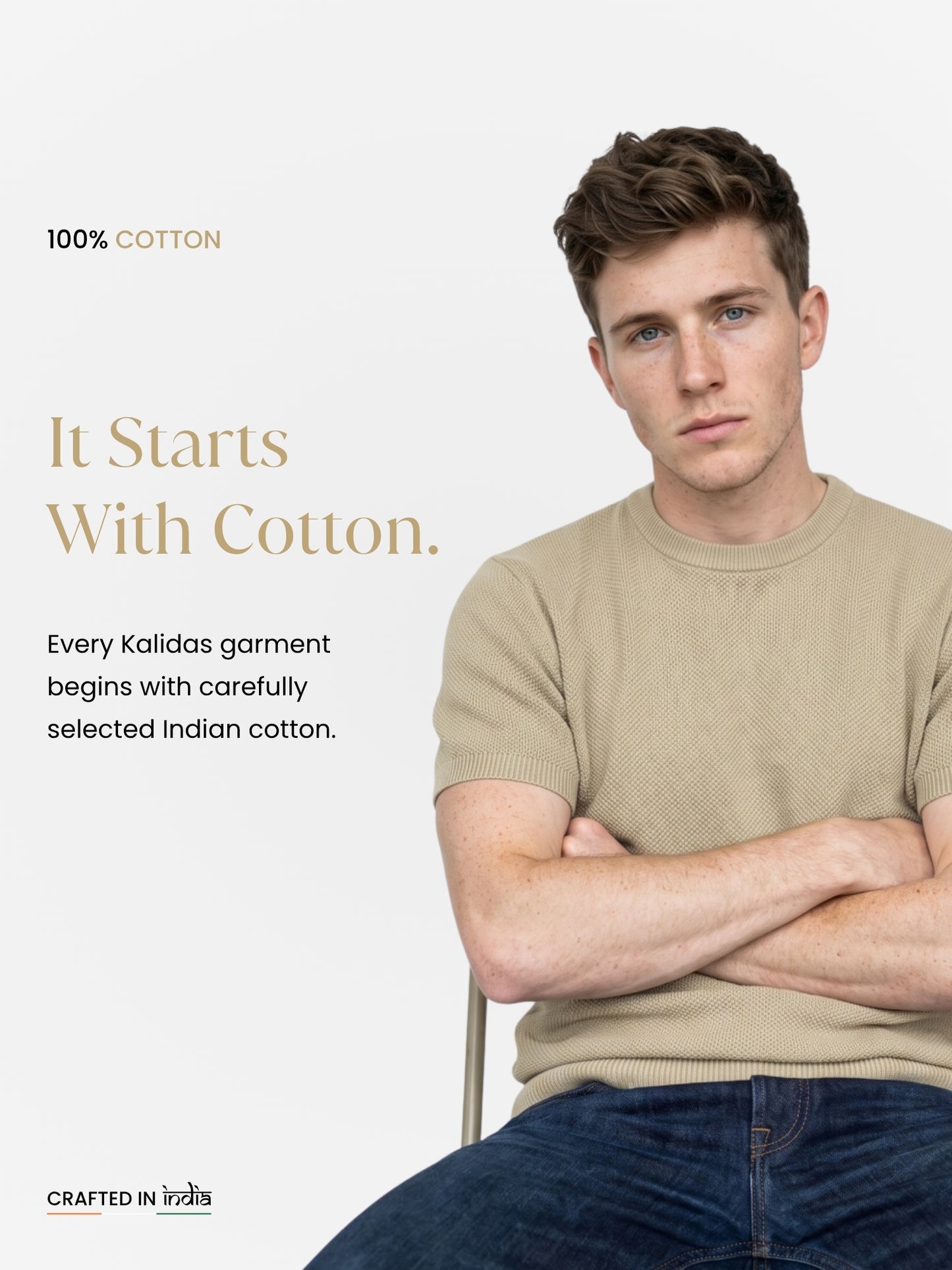 Men Flat Knit Polo