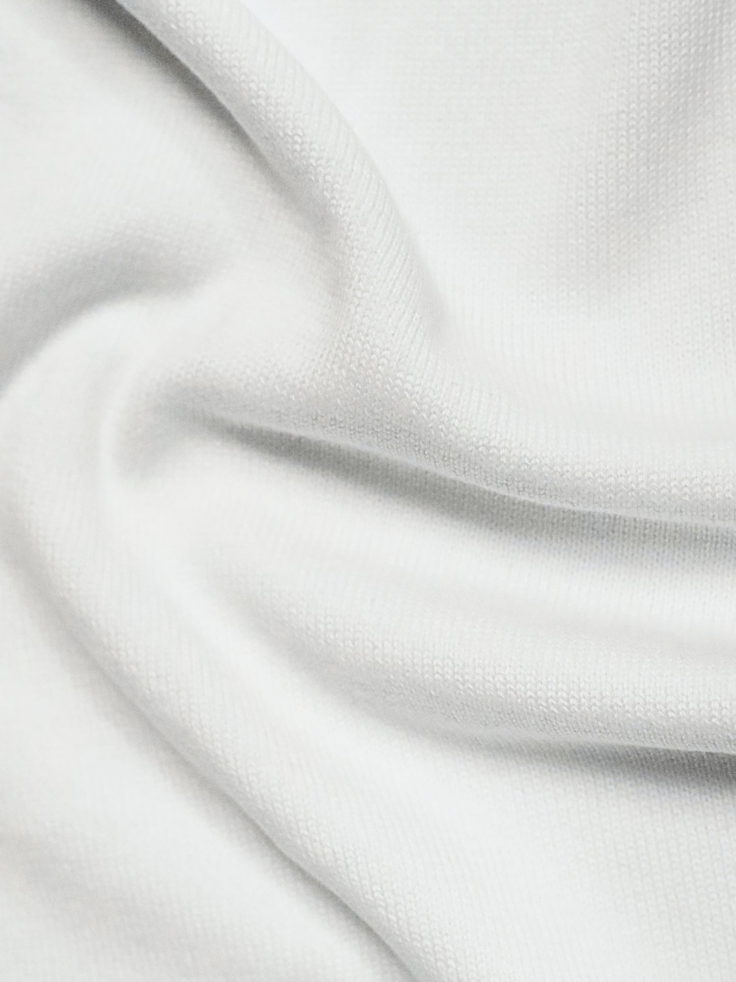 White Flat Knit Black Striped T-shirt