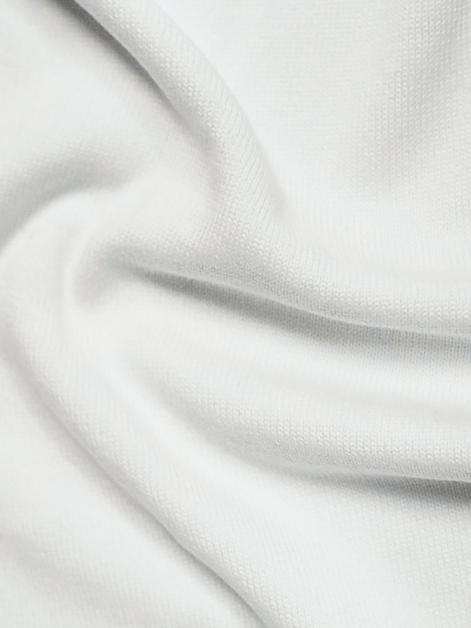 White Flat Knit Black Striped T-shirt
