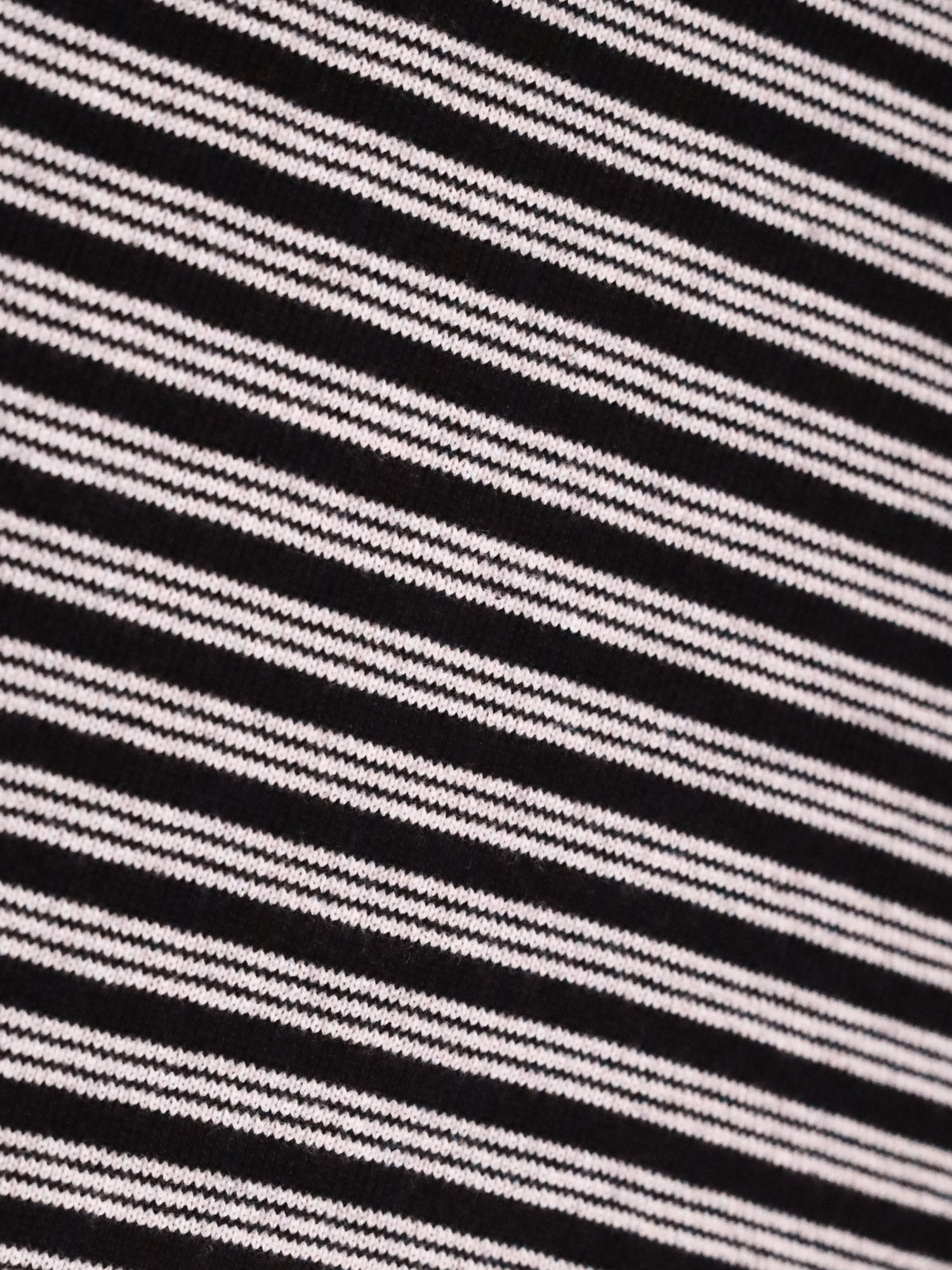 Men Black & White Striped Polo T-shirt