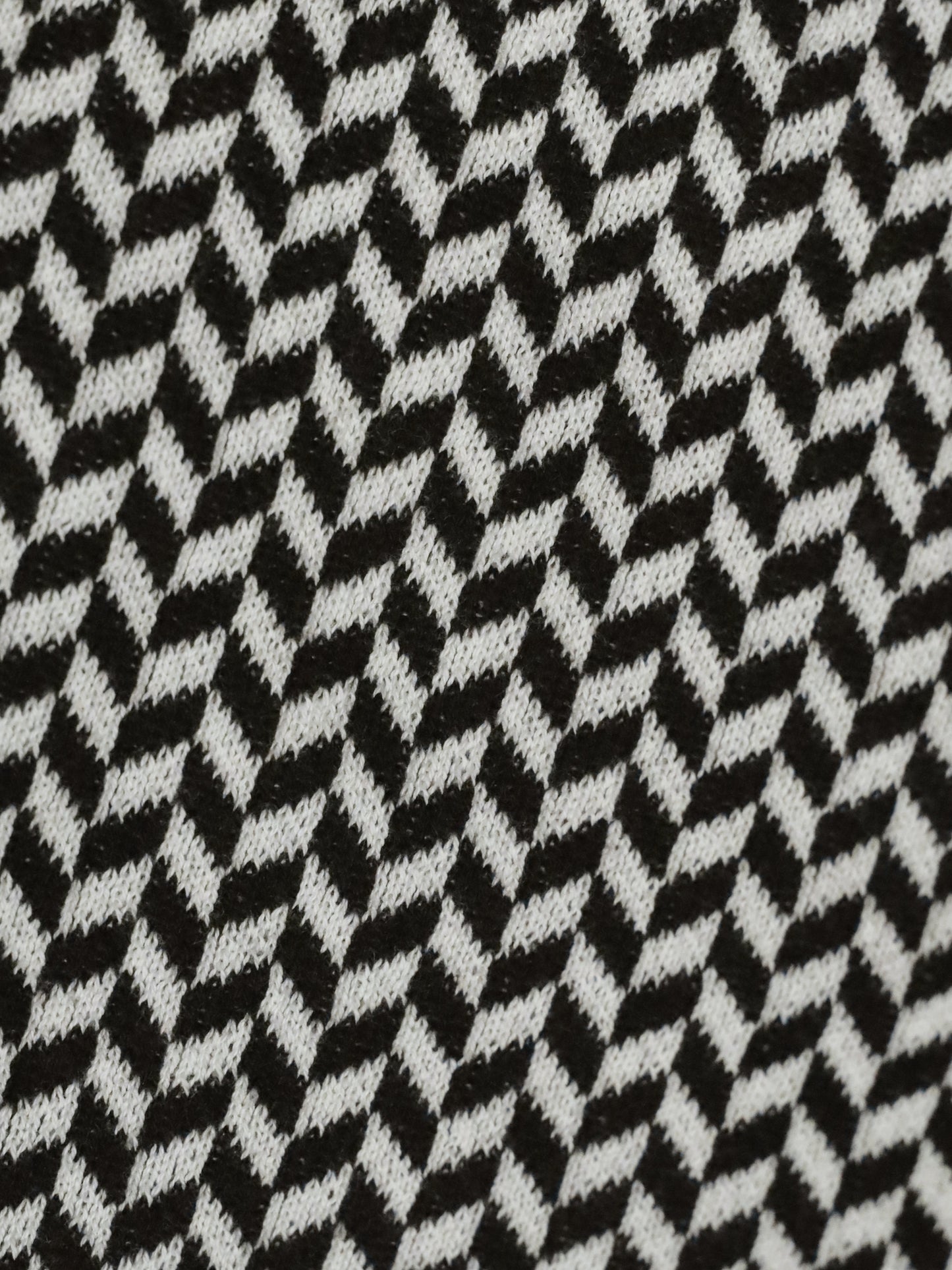 Men Chevron Knitted Polo Collar T-shirt