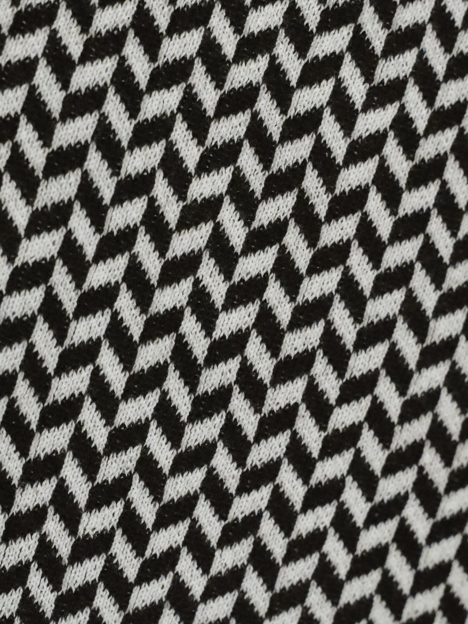 Men Chevron Knitted Polo Collar T-shirt