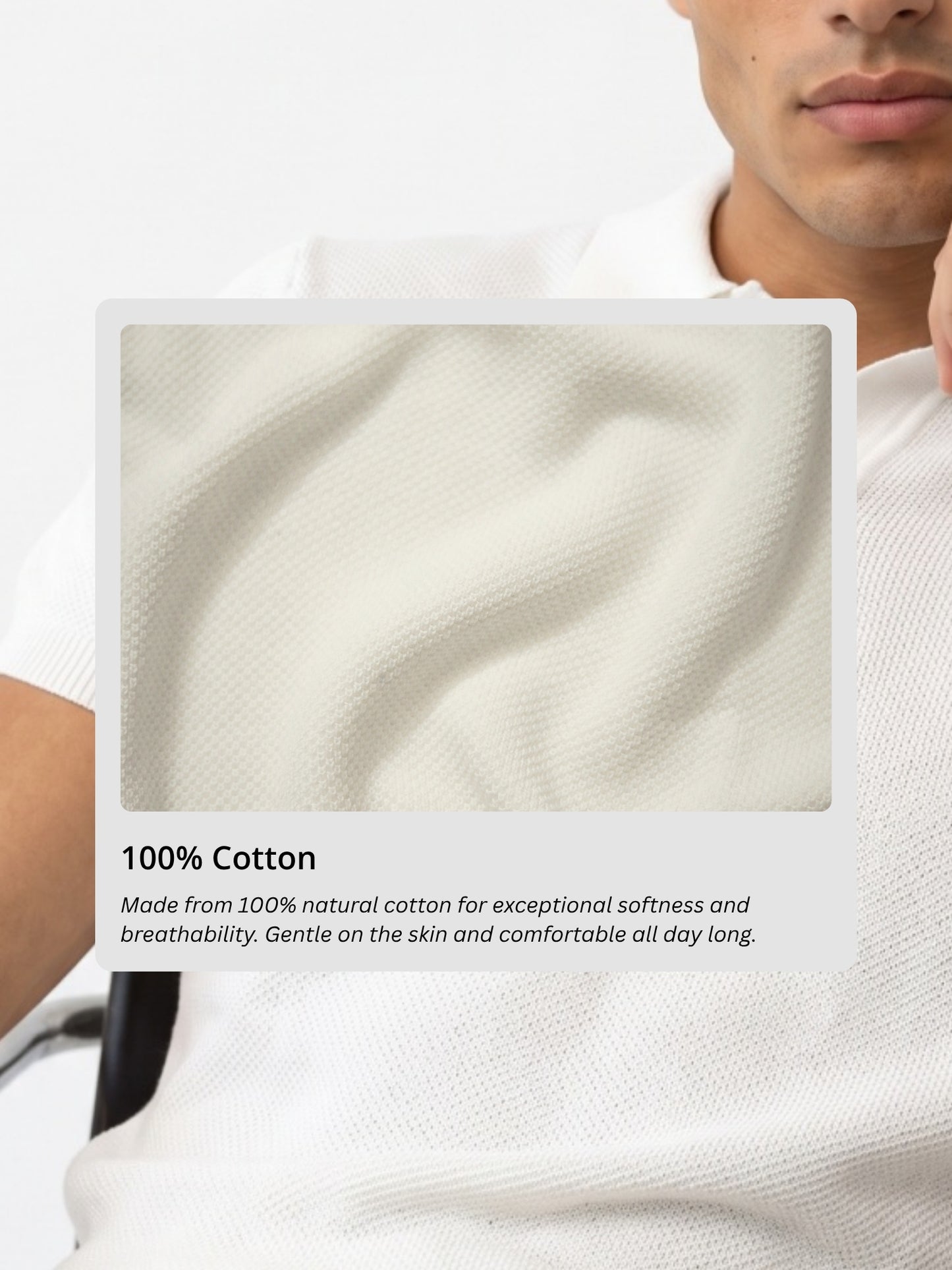 Men Flat Knit Polo