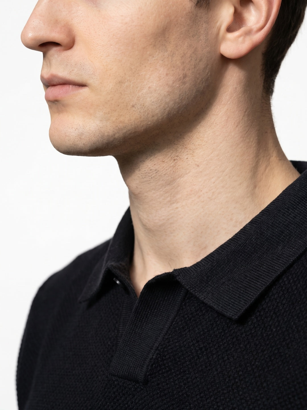 Men Flat Knit Polo