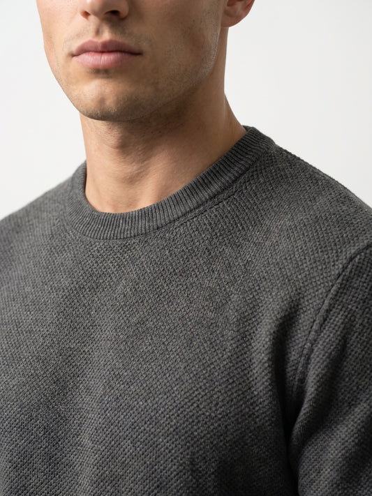 Men Flat Knit Polo