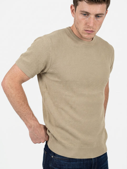 Men Flat Knit Polo