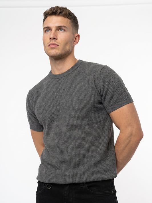 Men Flat Knit Polo