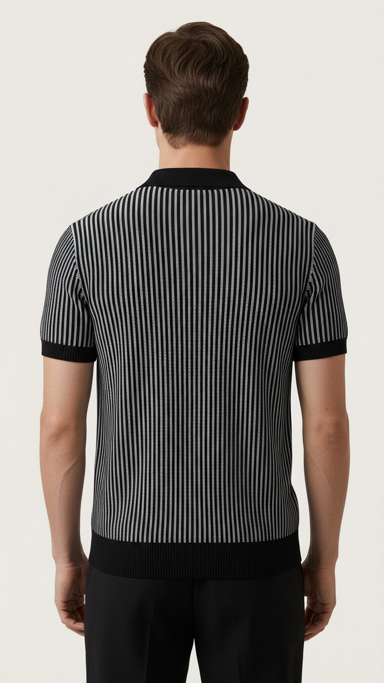Vertical Stripe - Black & White T-shirt