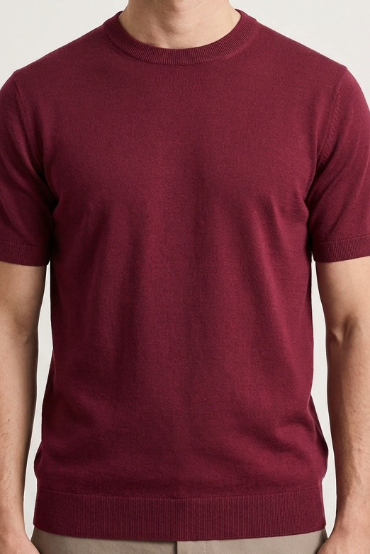 Solid Maroon T-Shirt