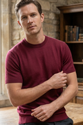 Solid Maroon T-Shirt