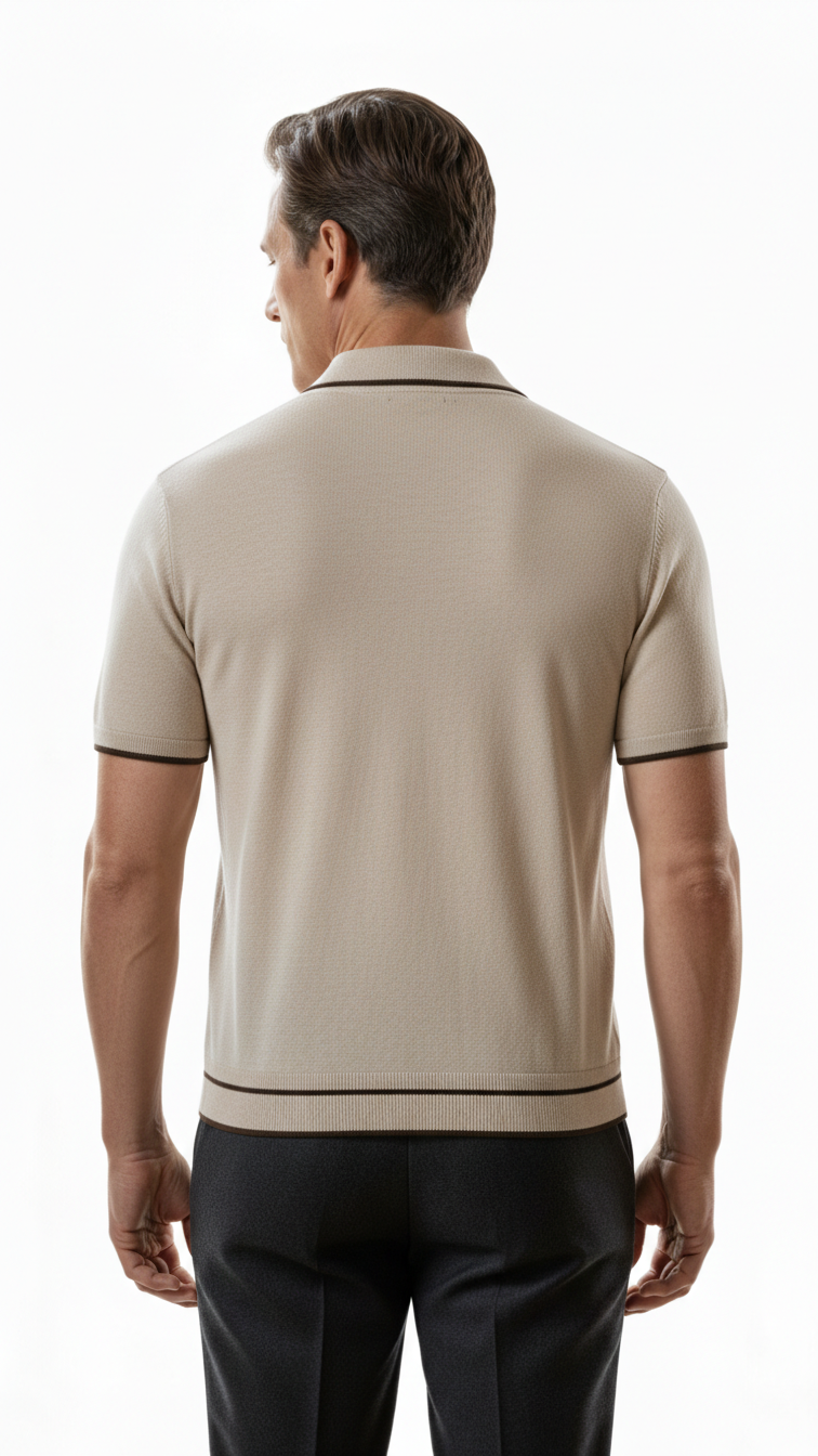 Beige Polo T-shirt