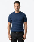 Kalidas Urban Weave Flat Knit Crew Neck – Midnight Navy