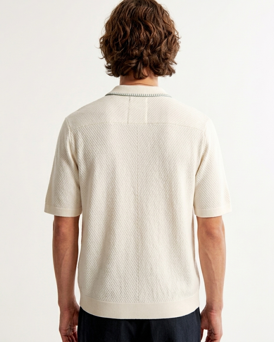 Kalidas Artisan Floral Knit Overshirt – Ivory